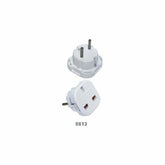 Power-On Travel Adapter, from 3 Pin British Standard to Euro Plug